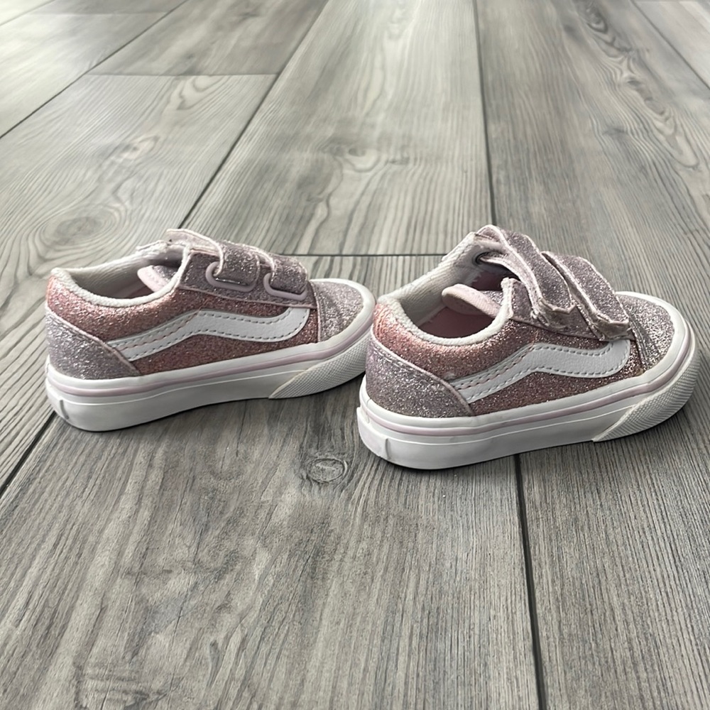 Toddler glitter Vans